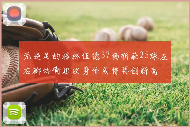 无逆足的格林伍德37场斩获25球左右脚均衡进攻身价或将再创新高