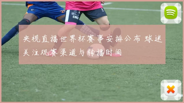 央视直播世界杯赛事安排公布 球迷关注观赛渠道与转播时间